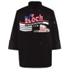 Ten Pearl Button Black Chef Coat Thumbnail