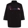 Ten Pearl Button Black Chef Coat Thumbnail