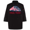 Ten Pearl Button Black Chef Coat Thumbnail